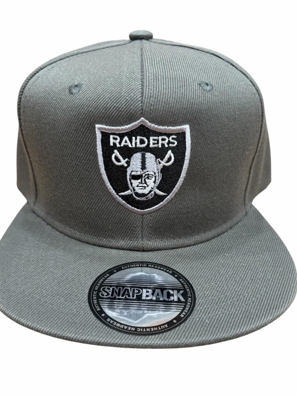 Raiders gray Snapback Hat gray Raiders SnapBack hat new Raiders cap embroidered
